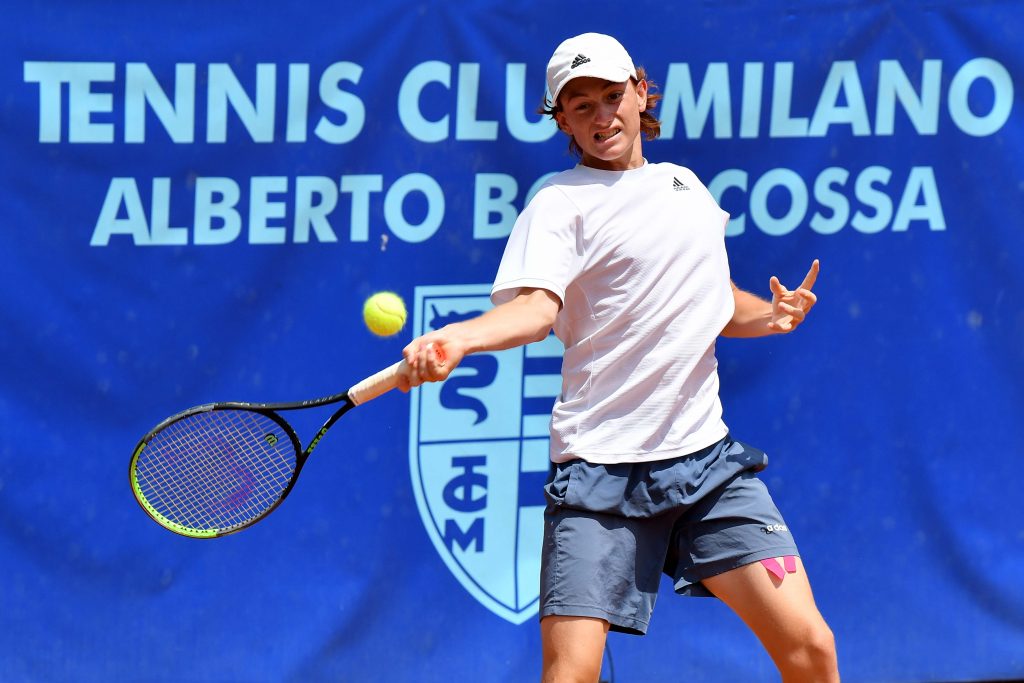 Il peruviano di Lima Ignacio Buse ha battuto nei quarti di finale del Trofeo Bonfiglio l'azzurro Giorgio Tabacco (Foto Francesco Panunzio)