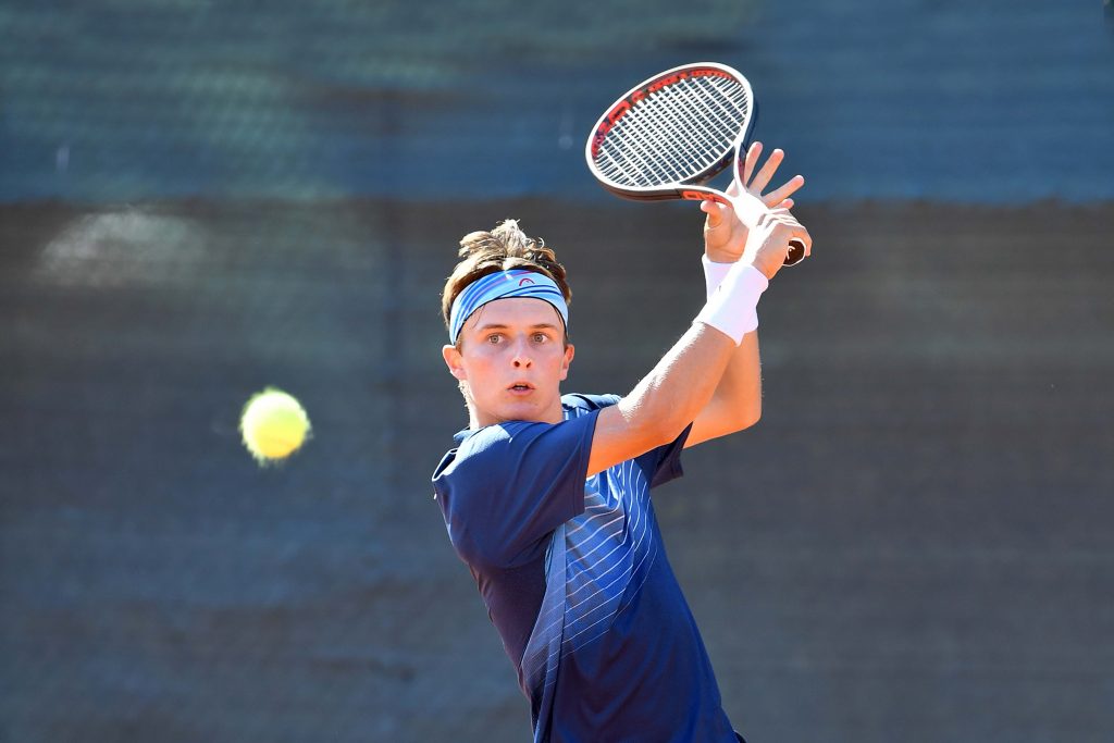 Il romano Daniele Minighini, classe 2004, ha superato il lituano Edas Butvilas in tre set (Foto Francesco Panunzio)